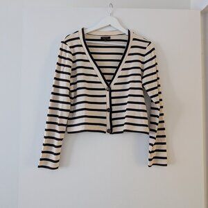 Massimo Dutti Striped Cardigan Size 4